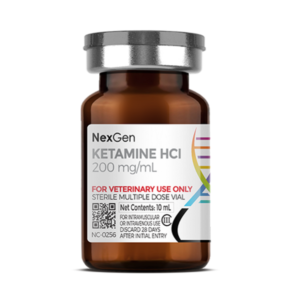 Ketamine HCl 200 mg/mL, Injectable, (10mL)